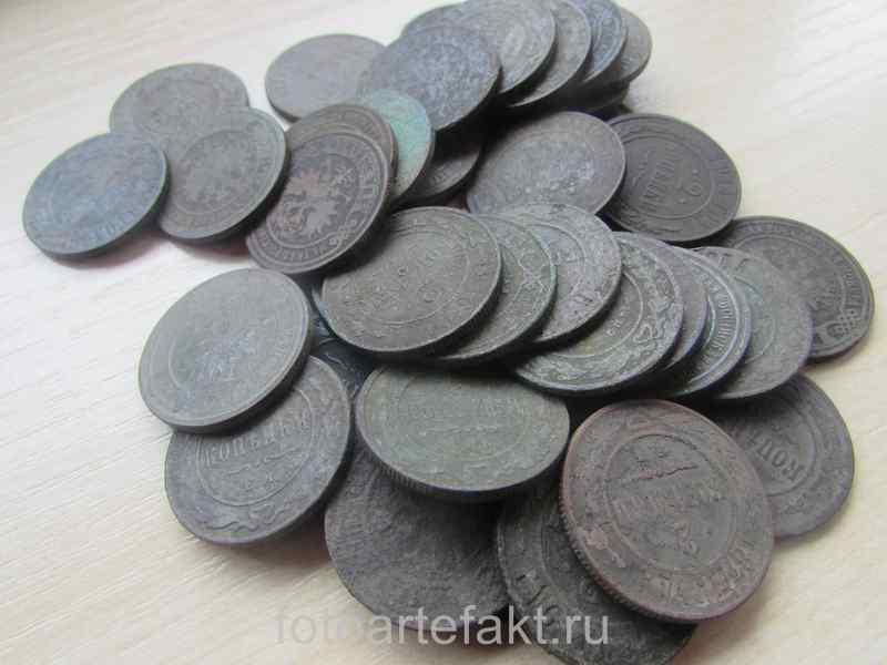 старинная монета 2 копейки